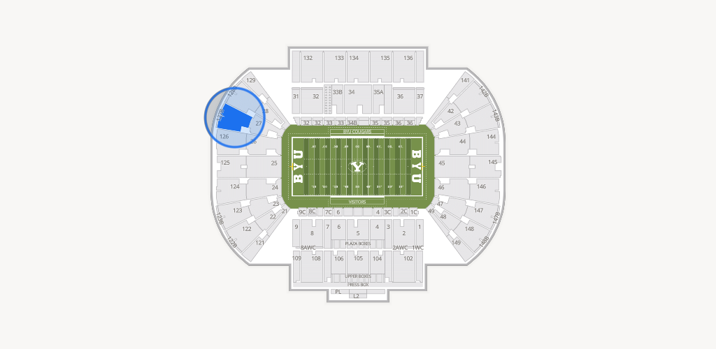 LaVell Edwards Stadium Seating Chart