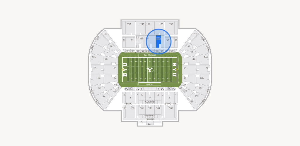 LaVell Edwards Stadium Seating Chart