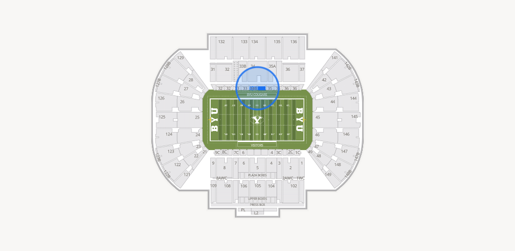 LaVell Edwards Stadium Seating Chart