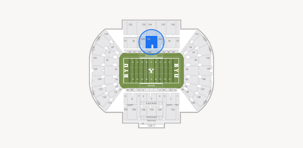 LaVell Edwards Stadium Seating Chart