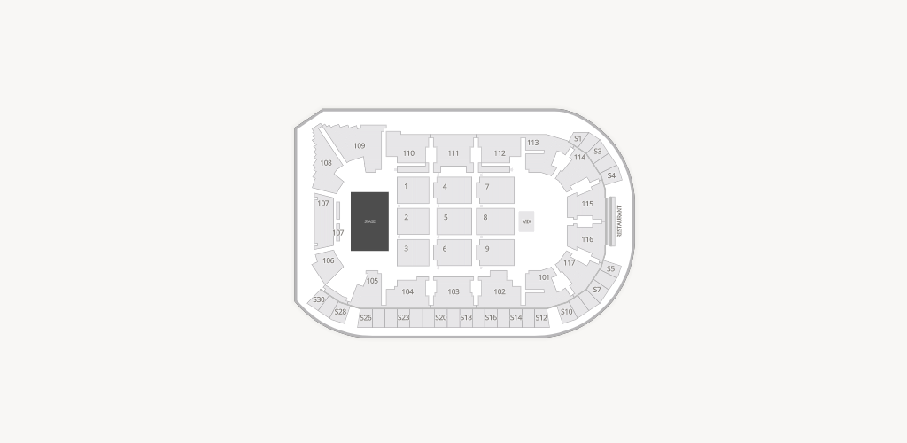 LECOM Event Center Seating Chart