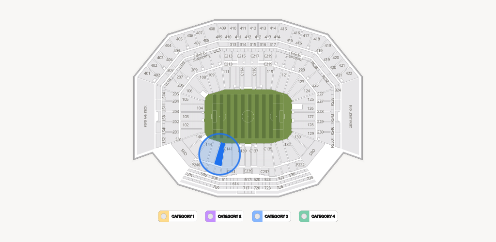 Levi's Stadium Seating Chart