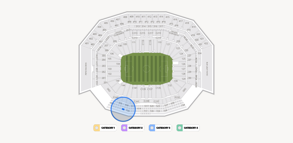 Levi's Stadium Seating Chart