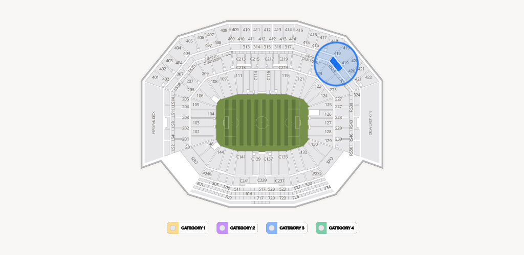 Levi's Stadium Seating Chart