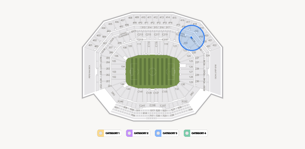 Levi's Stadium Seating Chart