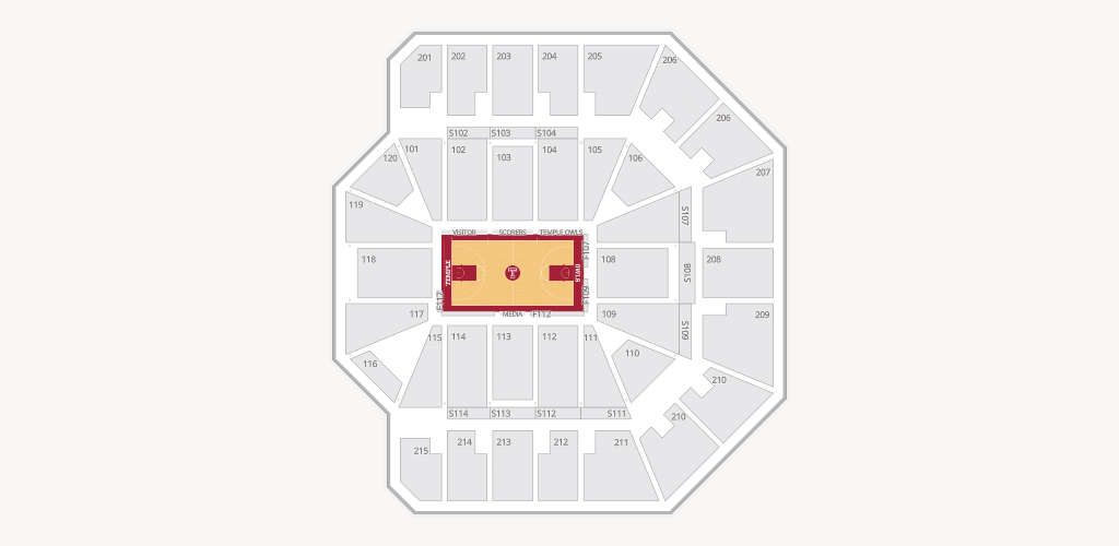 Liacouras Center Seating Chart