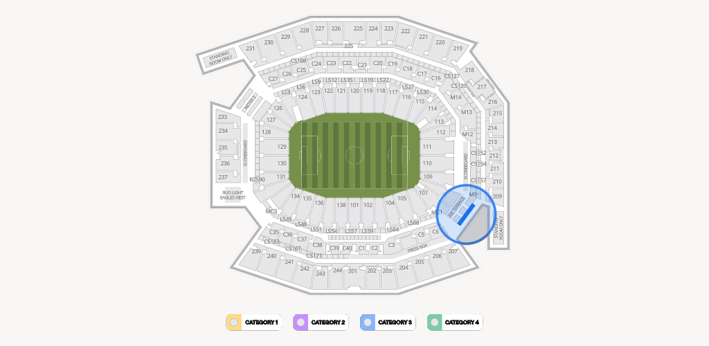 Lincoln Financial Field Seating Chart