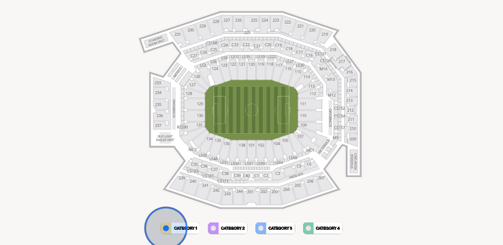 Lincoln Financial Field Seating Chart