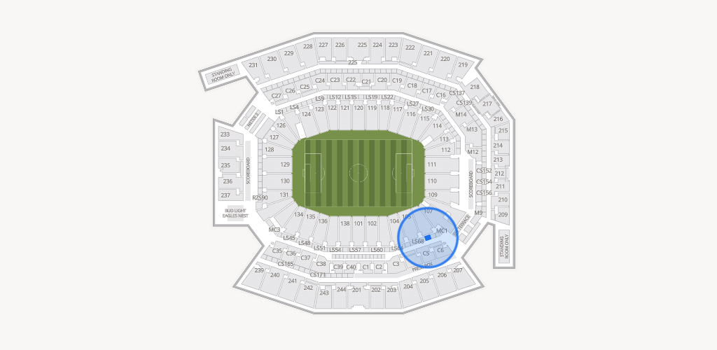 Lincoln Financial Field Seating Chart