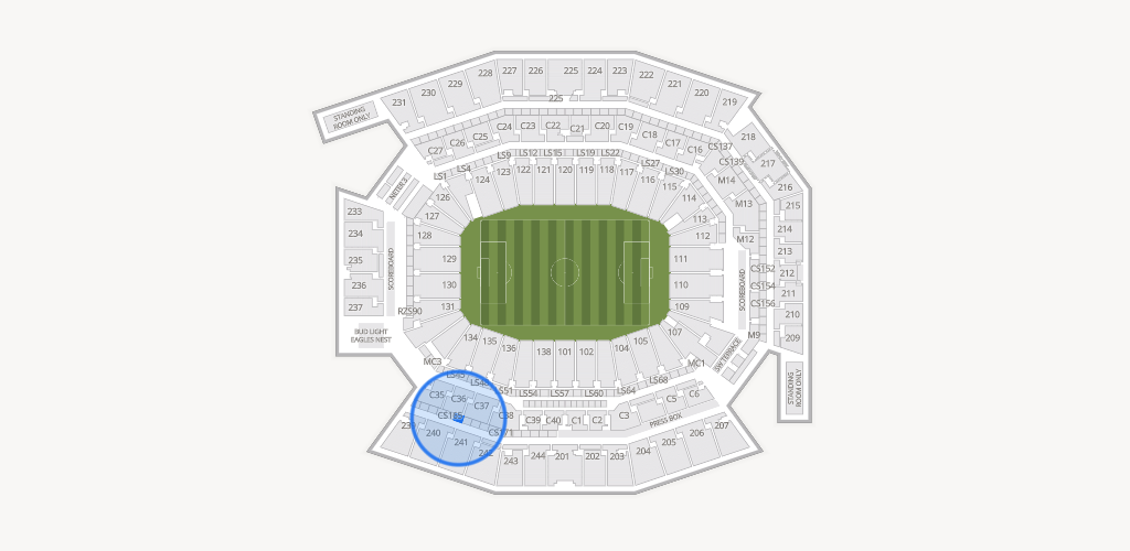 Lincoln Financial Field Seating Chart