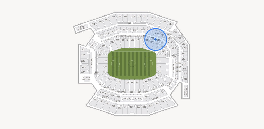 Lincoln Financial Field Seating Chart