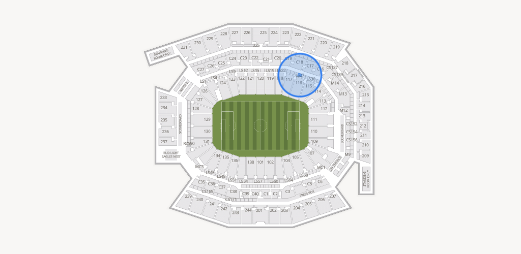Lincoln Financial Field Seating Chart