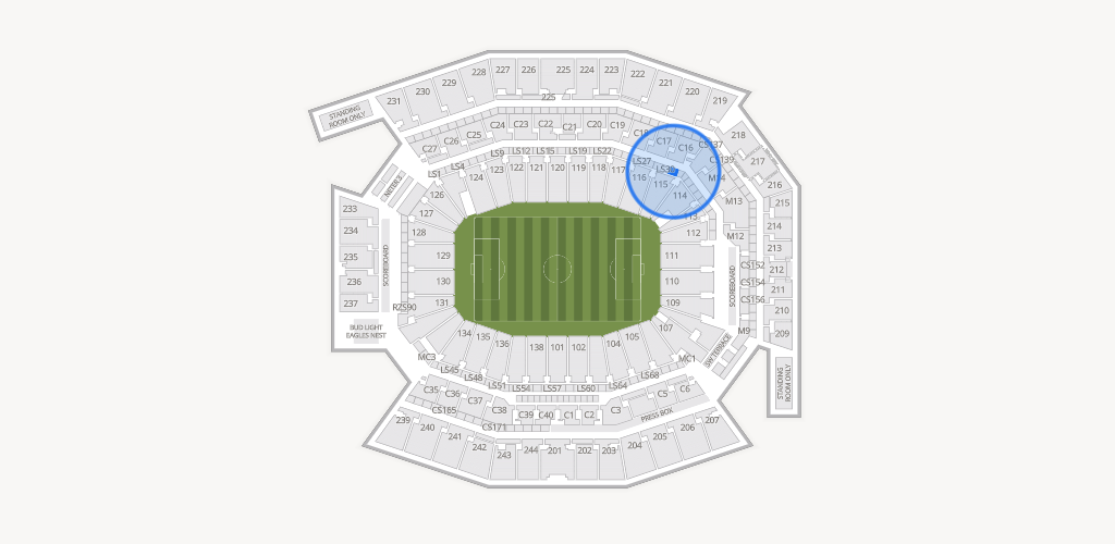 Lincoln Financial Field Seating Chart