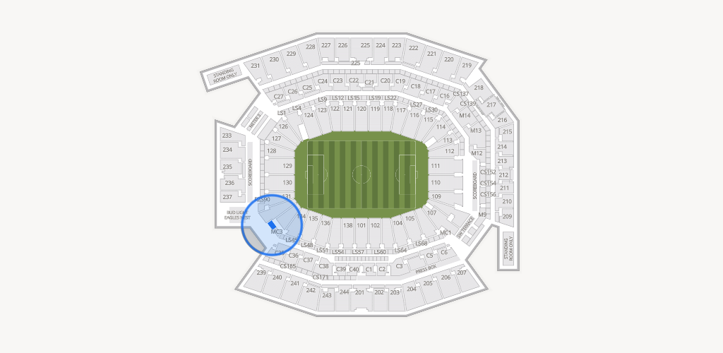 Lincoln Financial Field Seating Chart