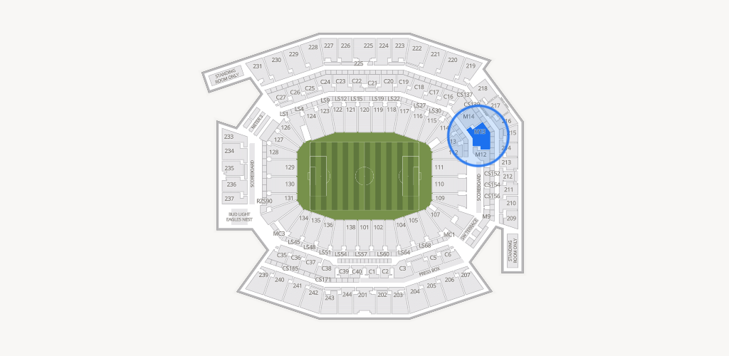 Lincoln Financial Field Seating Chart