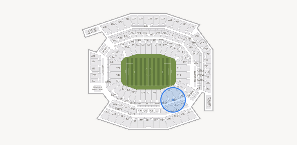 Lincoln Financial Field Seating Chart