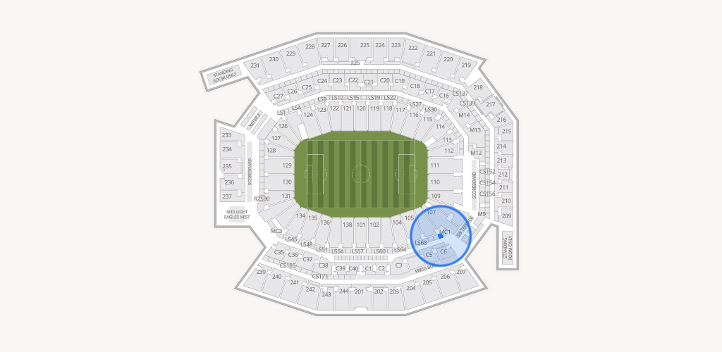 Lincoln Financial Field Seating Chart