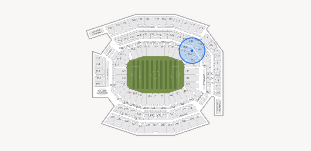 Lincoln Financial Field Seating Chart