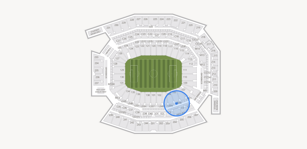 Lincoln Financial Field Seating Chart