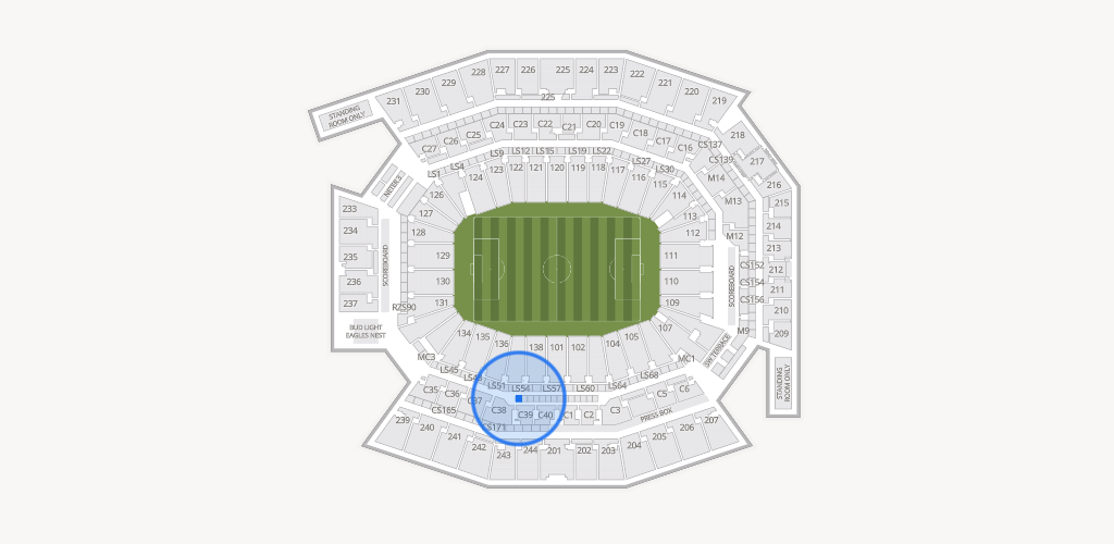 Lincoln Financial Field Seating Chart