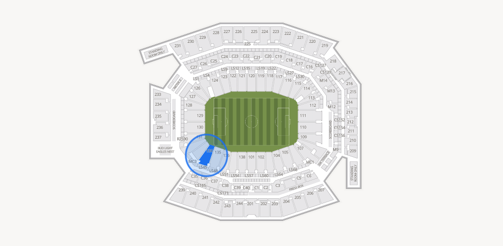 Lincoln Financial Field Seating Chart