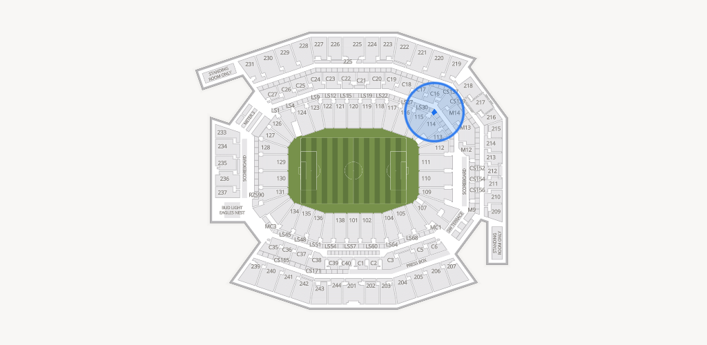 Lincoln Financial Field Seating Chart