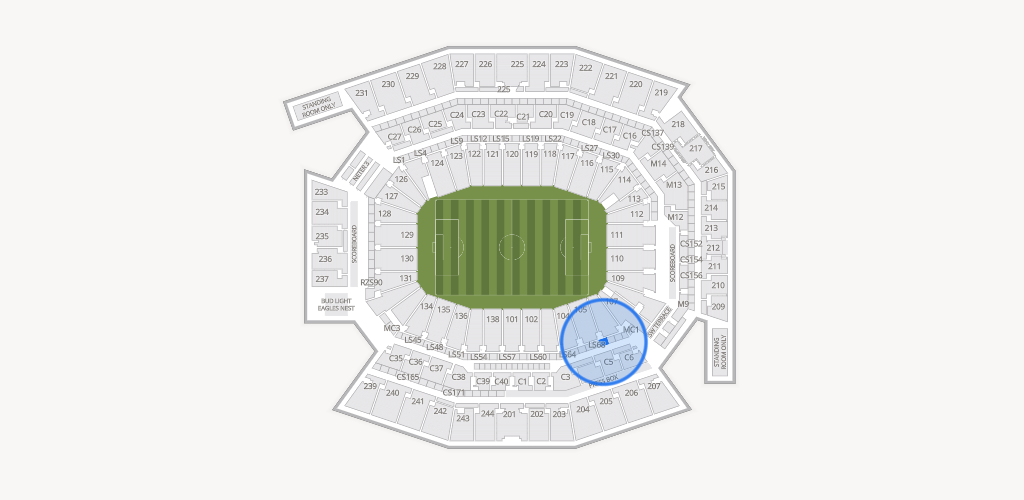 Lincoln Financial Field Seating Chart