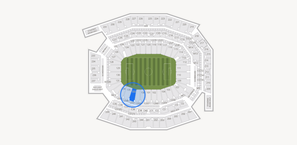 Lincoln Financial Field Seating Chart