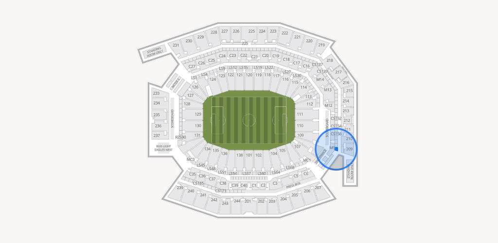 Lincoln Financial Field Seating Chart