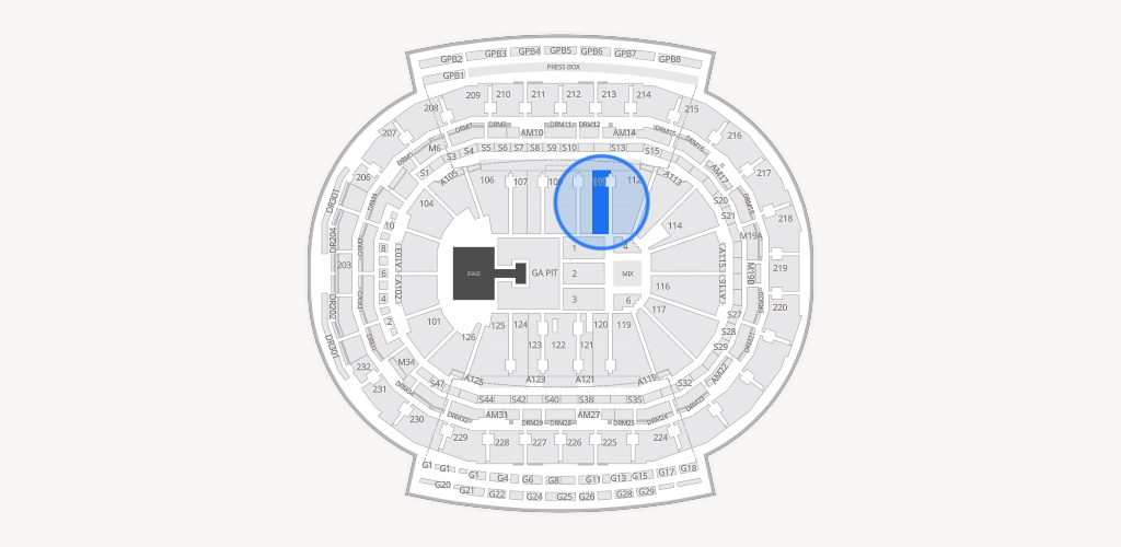 Little Caesars Arena Seating Chart