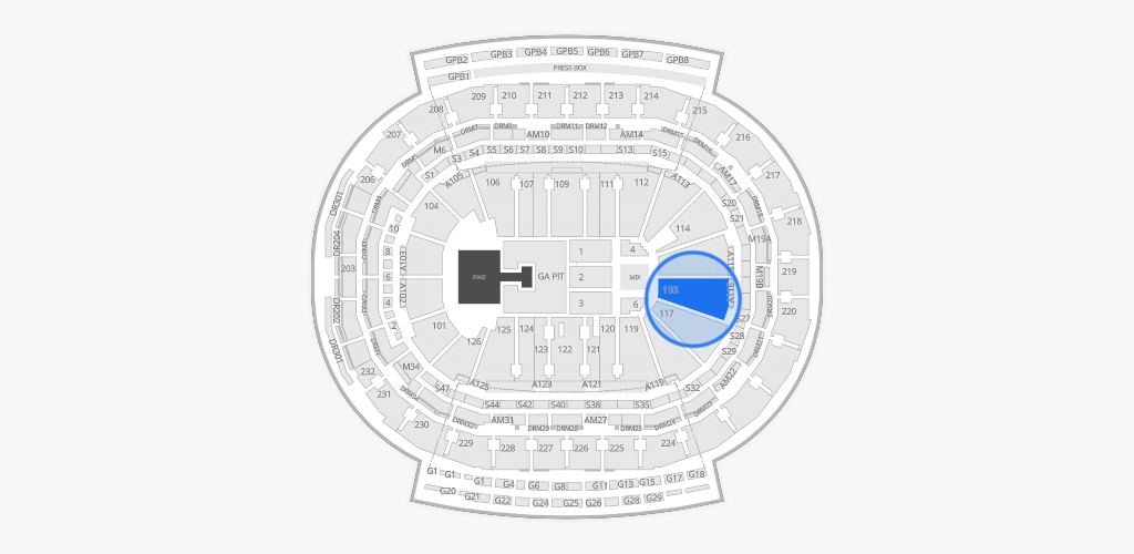 Little Caesars Arena Seating Chart