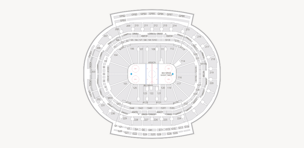 Little Caesars Arena Seating Chart
