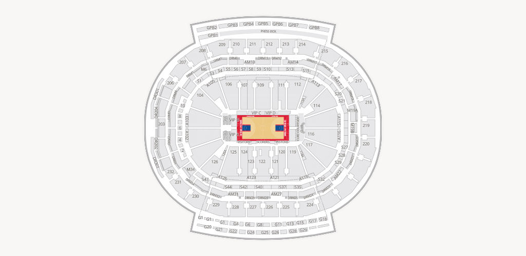 Little Caesars Arena Seating Chart