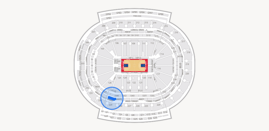 Little Caesars Arena Seating Chart