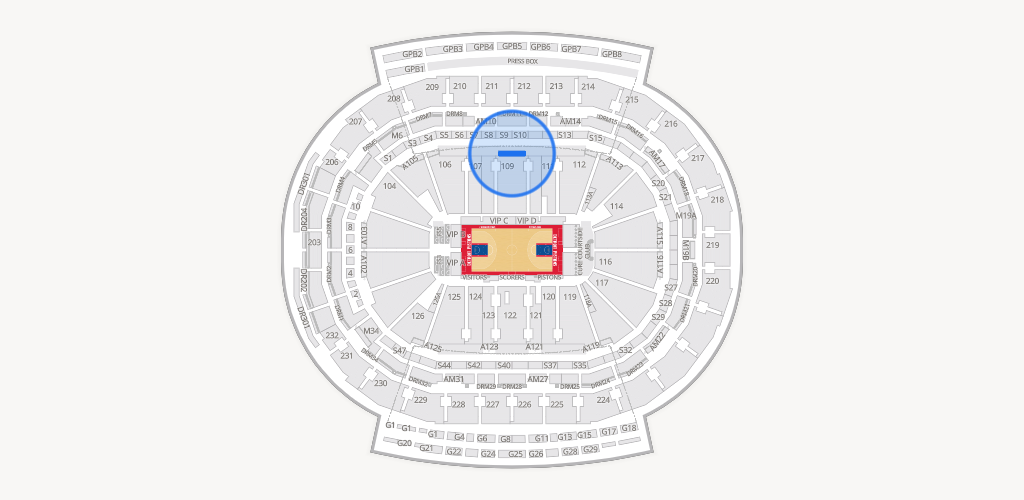 Little Caesars Arena Seating Chart