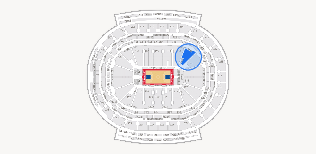 Little Caesars Arena Seating Chart
