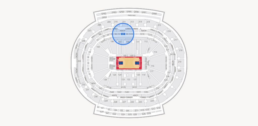 Little Caesars Arena Seating Chart