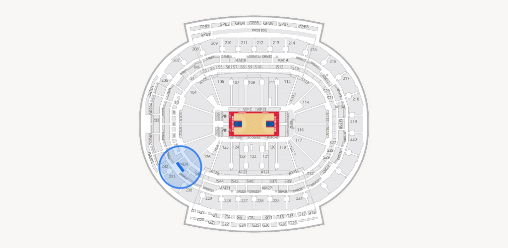 Little Caesars Arena Seating Chart