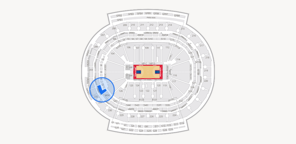 Little Caesars Arena Seating Chart