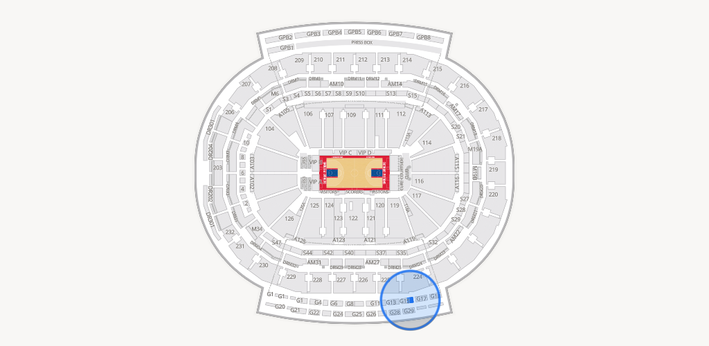 Little Caesars Arena Seating Chart