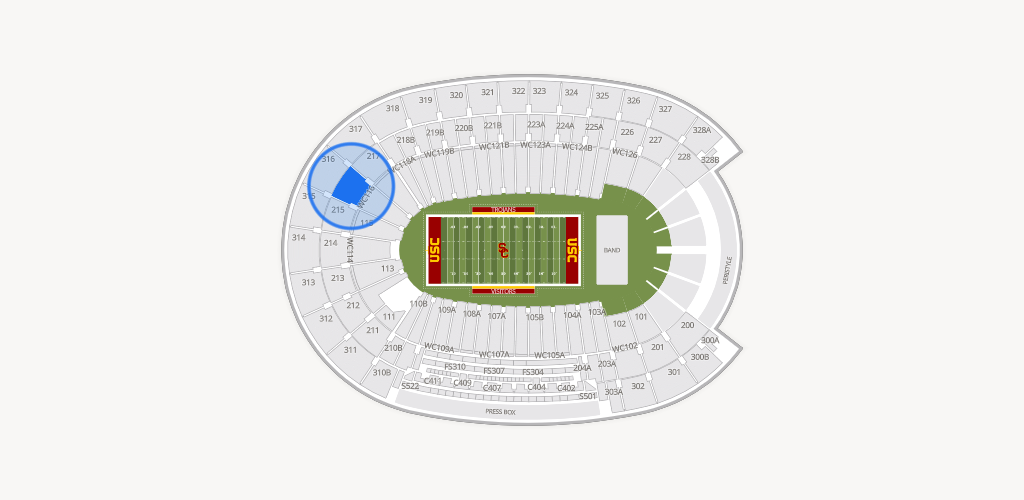 Los Angeles Memorial Coliseum Seating Chart