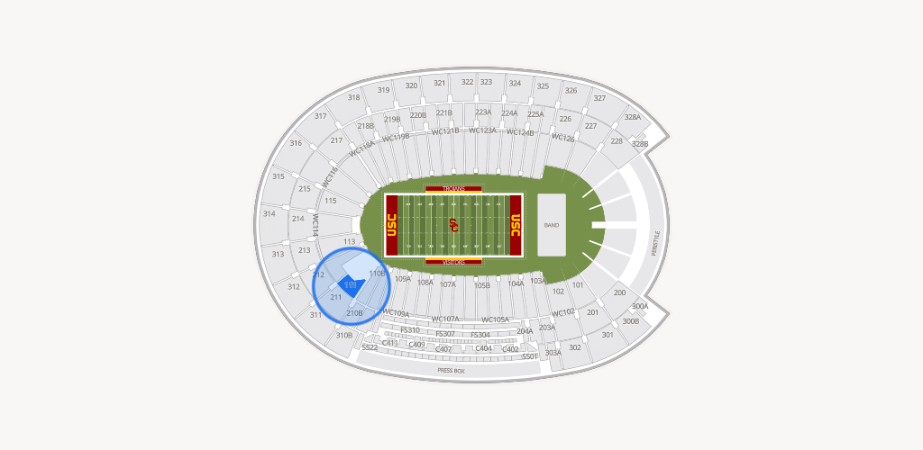 Los Angeles Memorial Coliseum Seating Chart