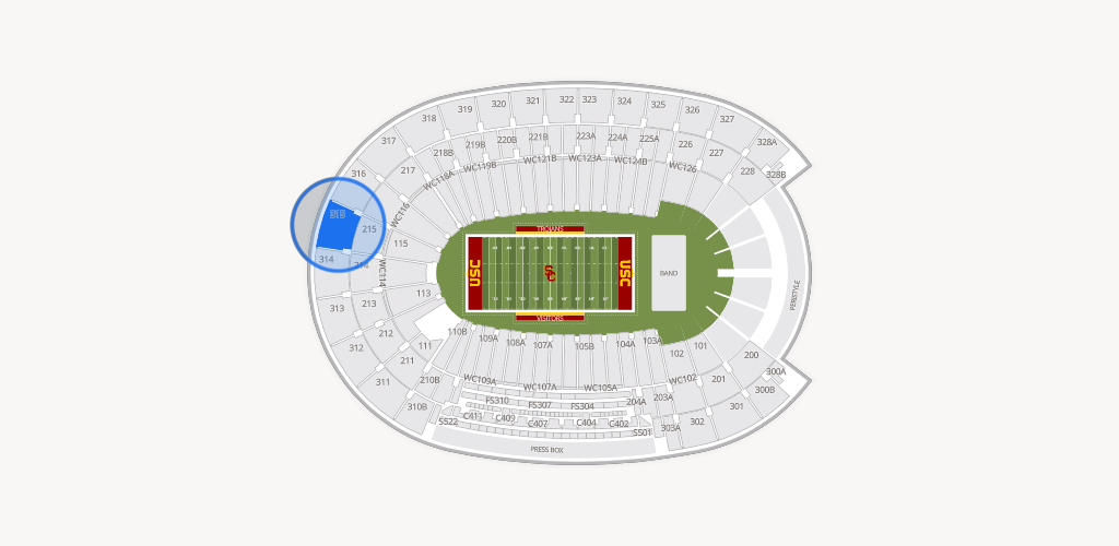 Los Angeles Memorial Coliseum Seating Chart
