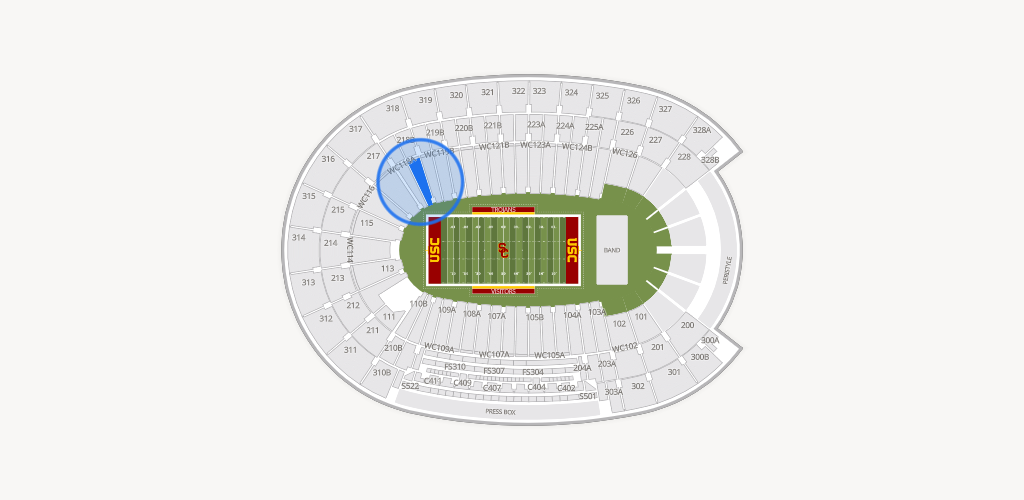 Los Angeles Memorial Coliseum Seating Chart