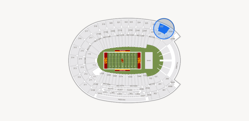 Los Angeles Memorial Coliseum Seating Chart