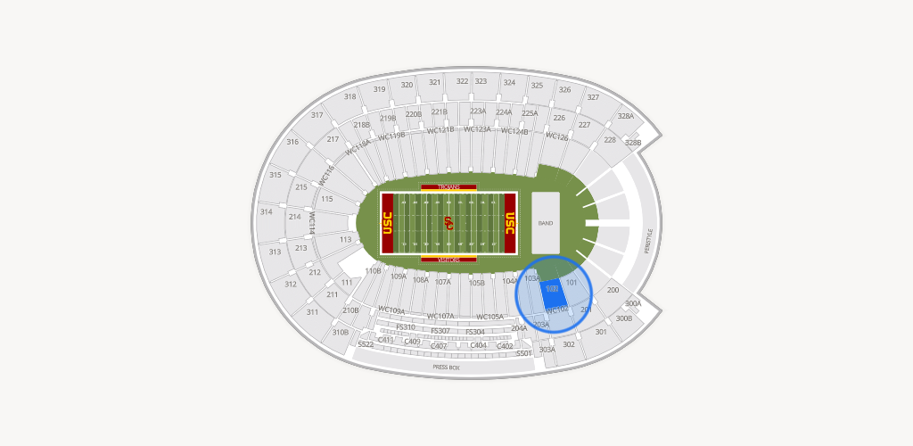 Los Angeles Memorial Coliseum Seating Chart