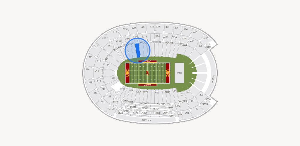 Los Angeles Memorial Coliseum Seating Chart