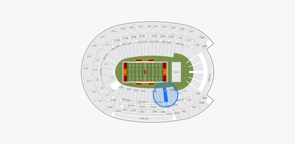 Los Angeles Memorial Coliseum Seating Chart