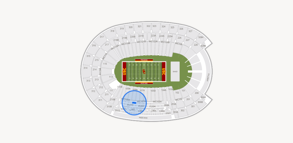 Los Angeles Memorial Coliseum Seating Chart