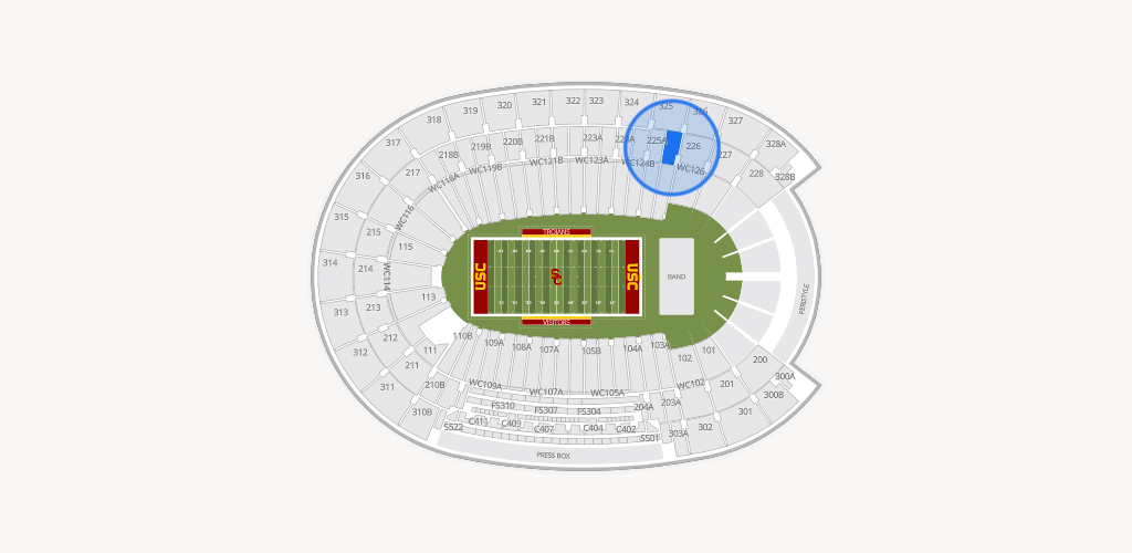 Los Angeles Memorial Coliseum Seating Chart